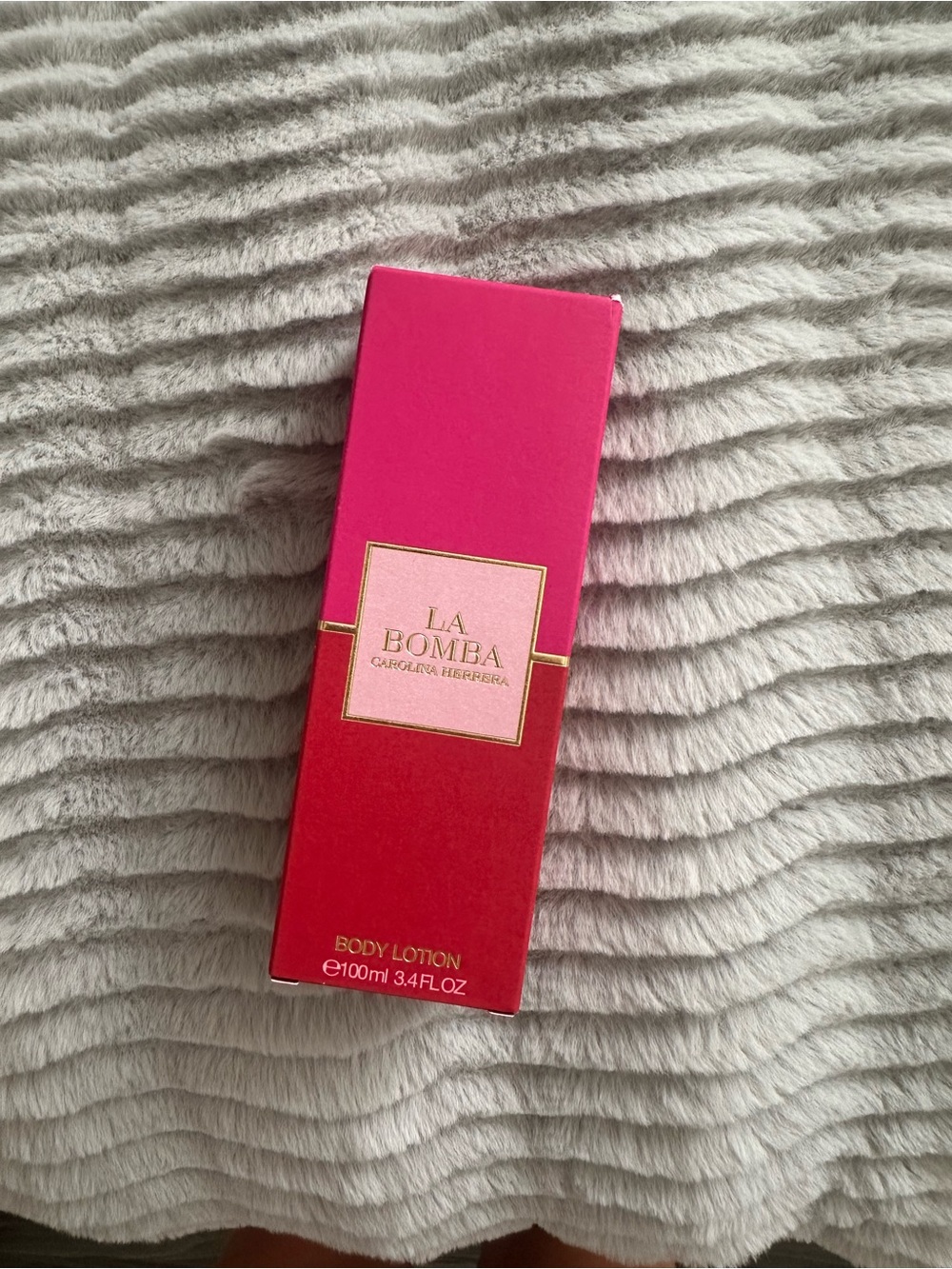Carolina Herrera La Bomba Lotion - Hot Pink & Red Packaging